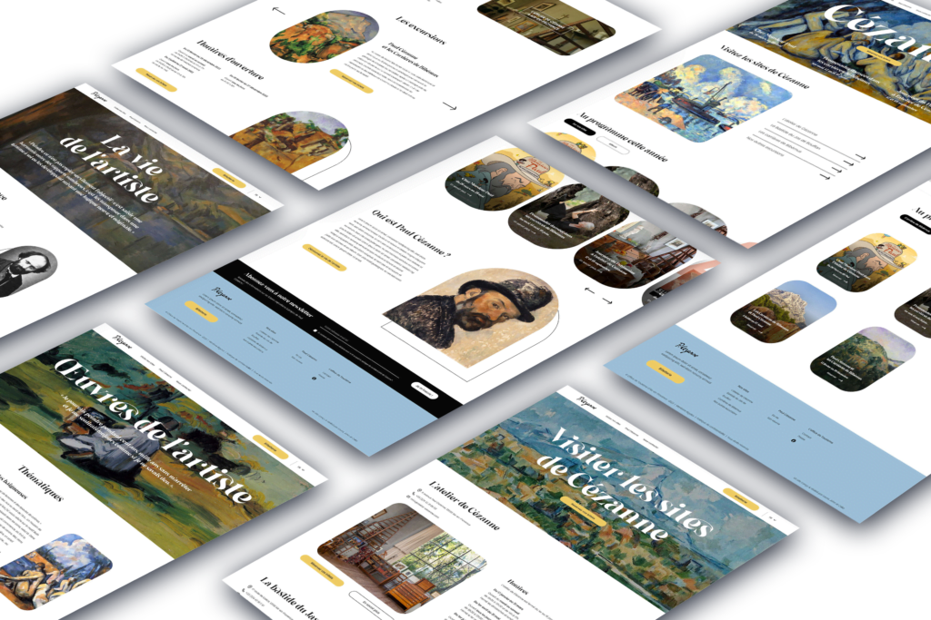 Cézanne en Provence | Mockup Site web