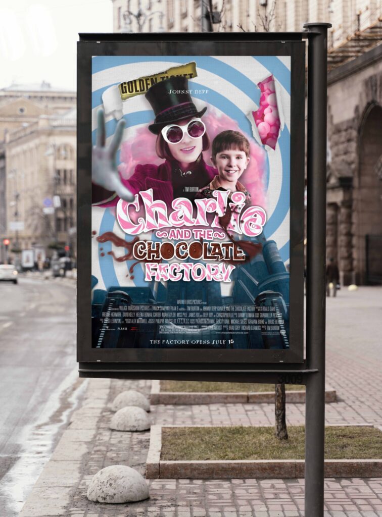 Cinéma Pathé | Mockup Affiche Charlie et la Chocolaterie