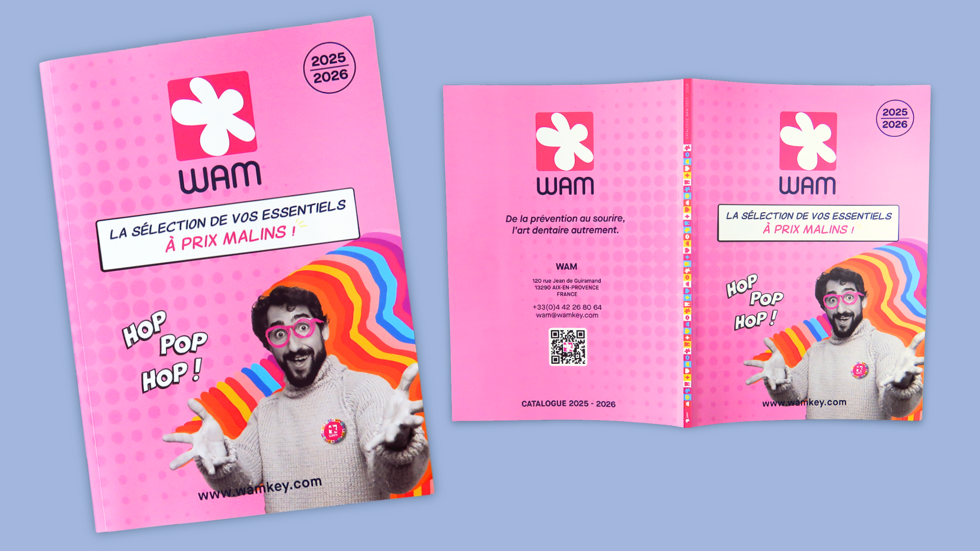 Design éditorial du catalogue des produits WAM.