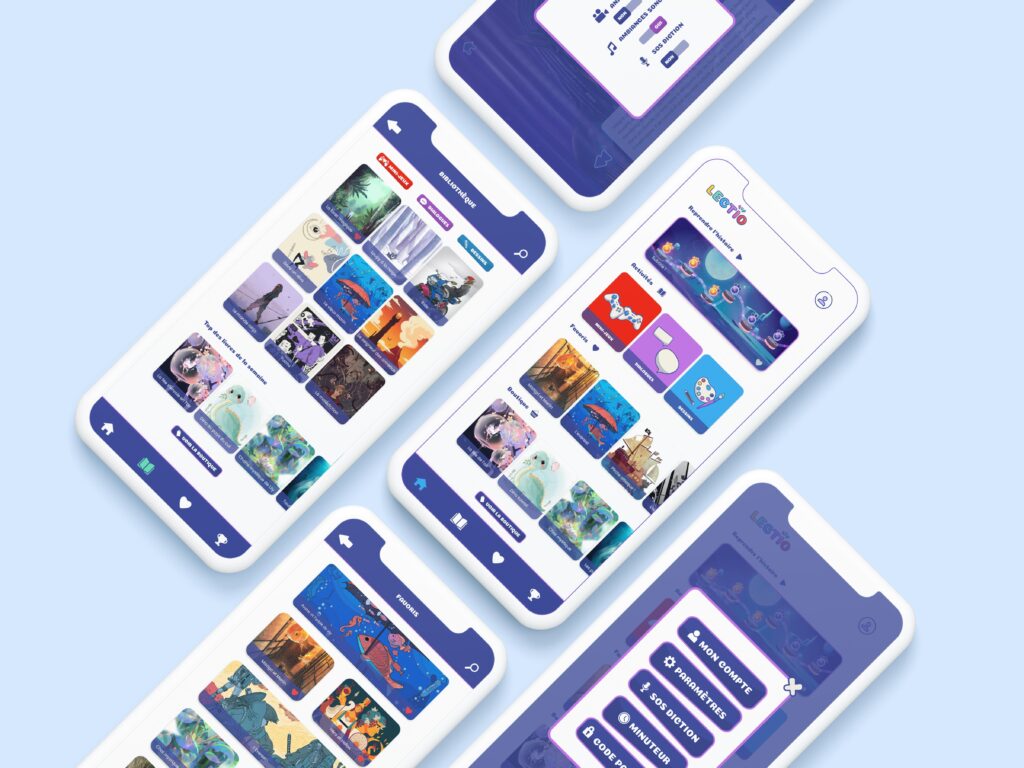 Lectio | Mockup application mobile